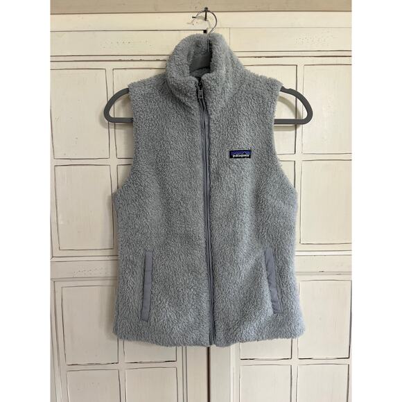 Patagonia size small gray fuzzy fleece vest - Picture 1 of 3